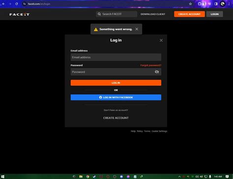 login faceit